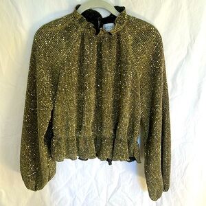 Saylor Gold Sequined Top